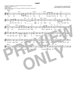 page one of Candy (Lead Sheet / Fake Book)