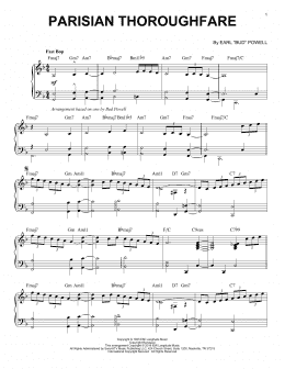 page one of Parisian Thoroughfare (Piano Solo)