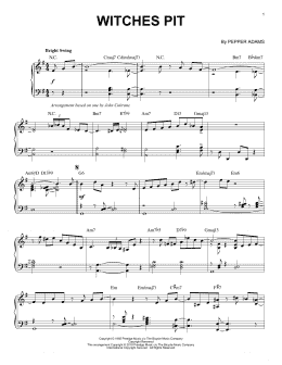 page one of Witches Pit (Piano Solo)