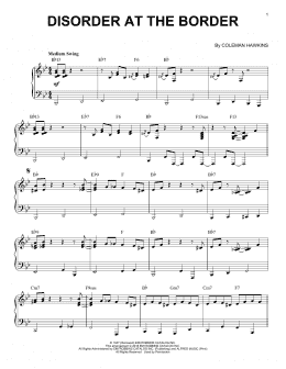 page one of Disorder At The Border (Piano Solo)