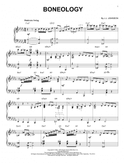 page one of Boneology (Piano Solo)
