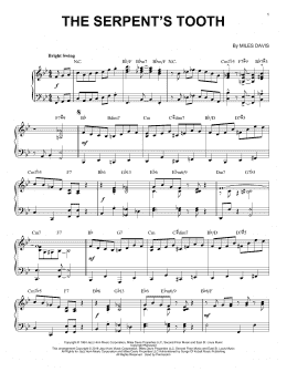 page one of The Serpent's Tooth (Piano Solo)