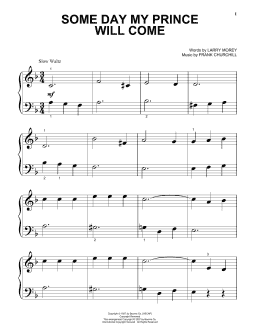 page one of Some Day My Prince Will Come (from Snow White And The Seven Dwarfs) (Beginning Piano Solo)