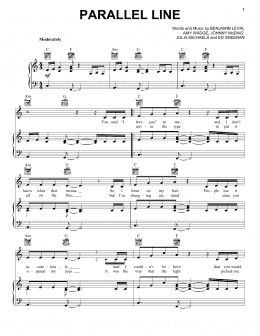 page one of Parallel Line (Piano, Vocal & Guitar Chords (Right-Hand Melody))
