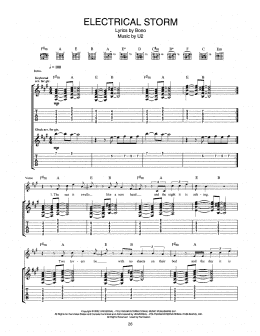 page one of Electrical Storm (Guitar Tab)