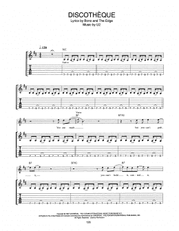 page one of Discothèque (Guitar Tab)