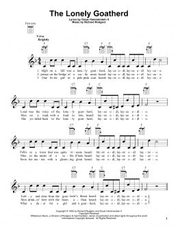 page one of The Lonely Goatherd (from The Sound of Music) (Ukulele)