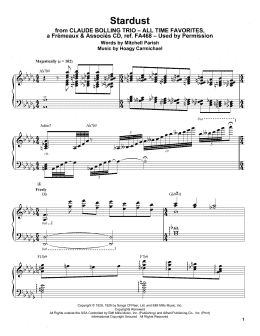 page one of Stardust (Piano Transcription)
