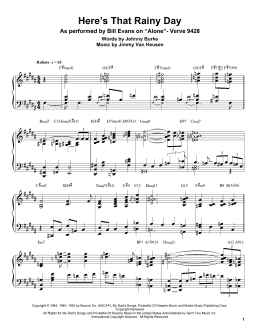 page one of Here's That Rainy Day (Piano Transcription)