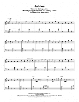 page one of Jubilee (Piano Transcription)