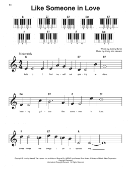 page one of Like Someone In Love (Super Easy Piano)