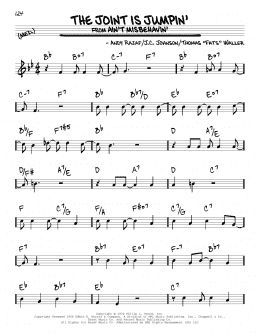 page one of The Joint Is Jumpin' (Real Book – Melody & Chords)