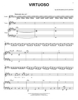 page one of Virtuoso (Violin and Piano)