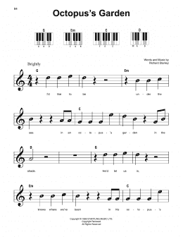 page one of Octopus's Garden (Super Easy Piano)