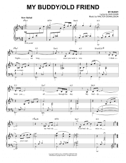page one of My Buddy / Old Friend (Piano & Vocal)