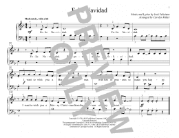 page one of Feliz Navidad (Educational Piano)