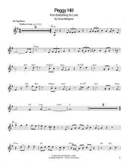 page one of Peggy Hill (Trumpet Transcription)