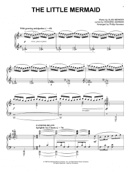 page one of The Little Mermaid Medley (arr. Phillip Keveren) (Piano Solo)