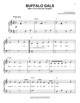 page one of Buffalo Gals (Won't You Come Out Tonight?) (Very Easy Piano)