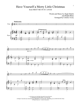 page one of Have Yourself A Merry Little Christmas (Flute and Piano)