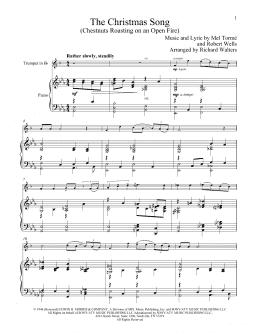 page one of The Christmas Song (Chestnuts Roasting On An Open Fire) (Trumpet and Piano)