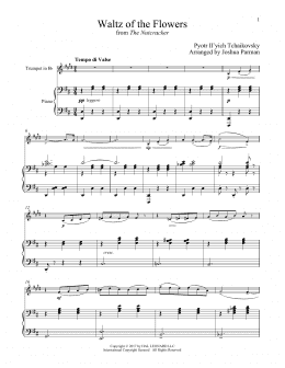 page one of Waltz Of The Flowers (Trumpet and Piano)