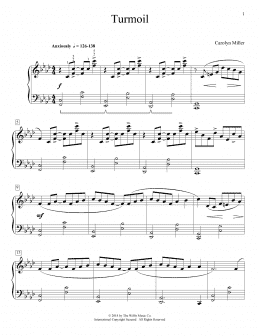 page one of Turmoil (Educational Piano)