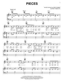 page one of Pieces (Piano, Vocal & Guitar Chords (Right-Hand Melody))