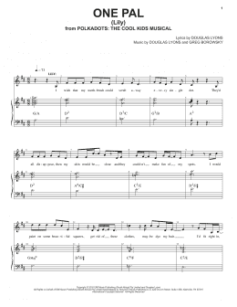 page one of One Pal (Piano & Vocal)