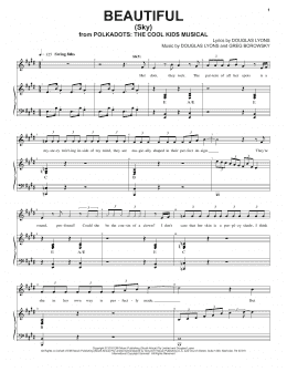 page one of Beautiful (Piano & Vocal)