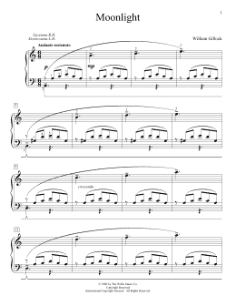 page one of Moonlight (Educational Piano)