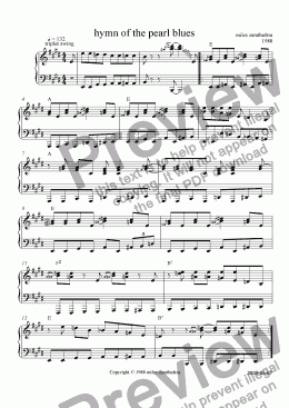 page one of hymn of the pearl blues