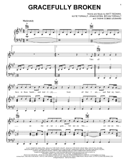 page one of Gracefully Broken (Piano, Vocal & Guitar Chords (Right-Hand Melody))