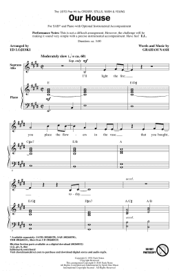 page one of Our House (arr. Ed Lojeski) (SAB Choir)