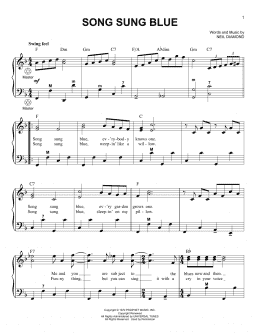 page one of Song Sung Blue (Accordion)