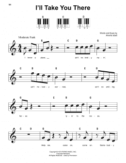 page one of I'll Take You There (Super Easy Piano)