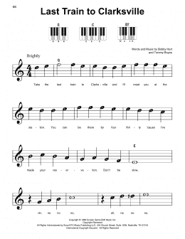 page one of Last Train To Clarksville (Super Easy Piano)