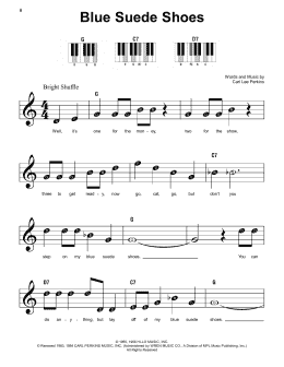 page one of Blue Suede Shoes (Super Easy Piano)