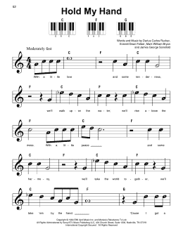 page one of Hold My Hand (Super Easy Piano)