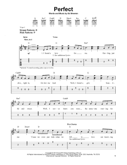 page one of Perfect (Easy Guitar Tab)