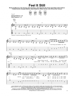 page one of Feel It Still (Easy Guitar Tab)