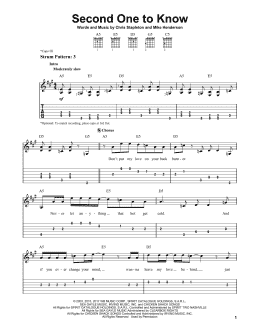 page one of Second One To Know (Easy Guitar Tab)