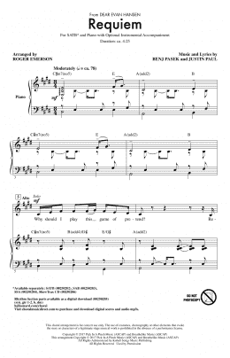 page one of Requiem (from Dear Evan Hansen) (arr. Roger Emerson) (SATB Choir)