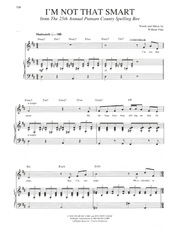 page one of I'm Not That Smart (Piano & Vocal)
