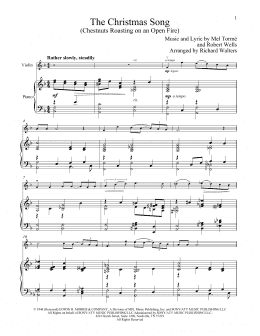 page one of The Christmas Song (Chestnuts Roasting On An Open Fire) (Violin and Piano)
