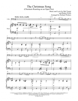 page one of The Christmas Song (Chestnuts Roasting On An Open Fire) (Cello and Piano)
