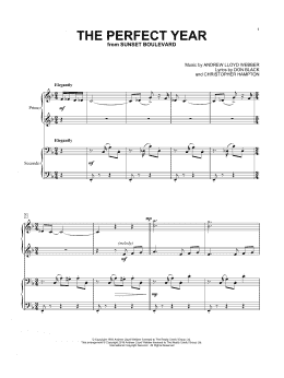 page one of The Perfect Year (Piano Duet)