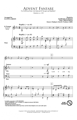 page one of Advent Fanfare (Choir)