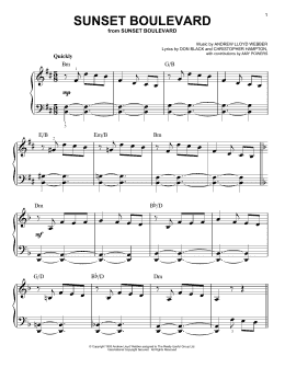 page one of Sunset Boulevard (Easy Piano)