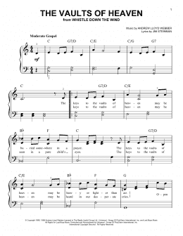 page one of The Vaults Of Heaven (Easy Piano)